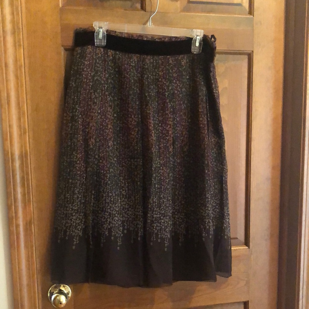 Banana Republic Elegant Silk Multicolor Skirt